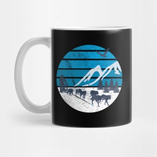 Dog Sledding Sleigh Sled Rides Mushing Winter Sports Mug